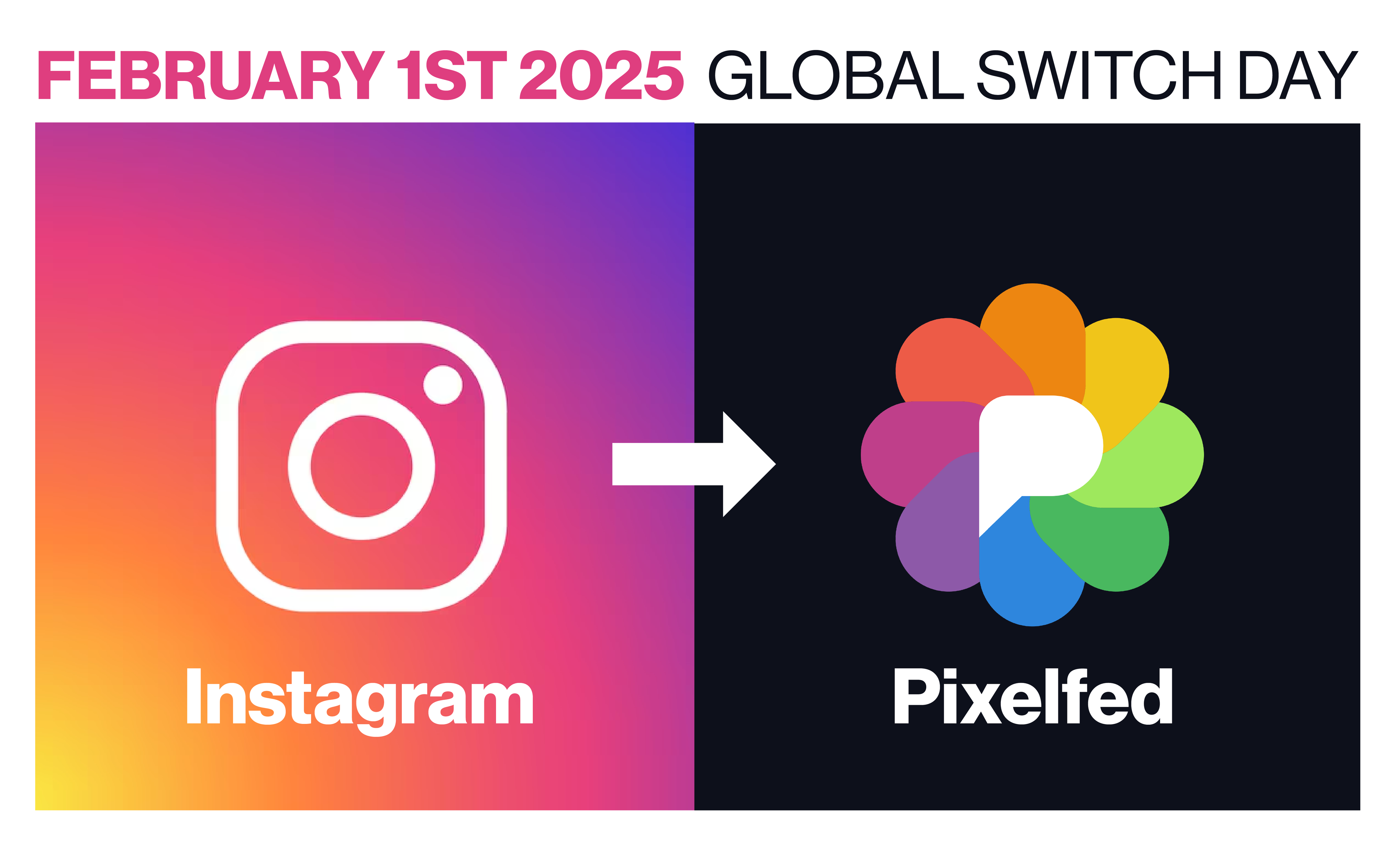 Le 1er février, migrez de Instagram vers Pixelfed
