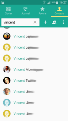 3 vincents identiques, 2 vincents différents et de nouveau 3 vincents identiques. Merci Samsung !