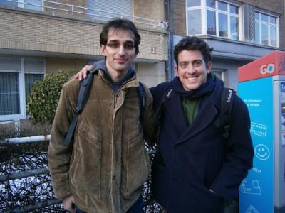 Izidor and Lionel at FOSDEM 2012