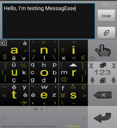 MessagEase in action