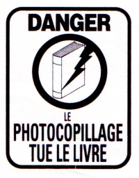 Le photocopillage tue le livre