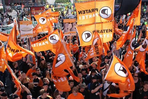 Manifestation de Pirates en Allemagne