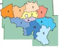 Les provinces et Bruxelles