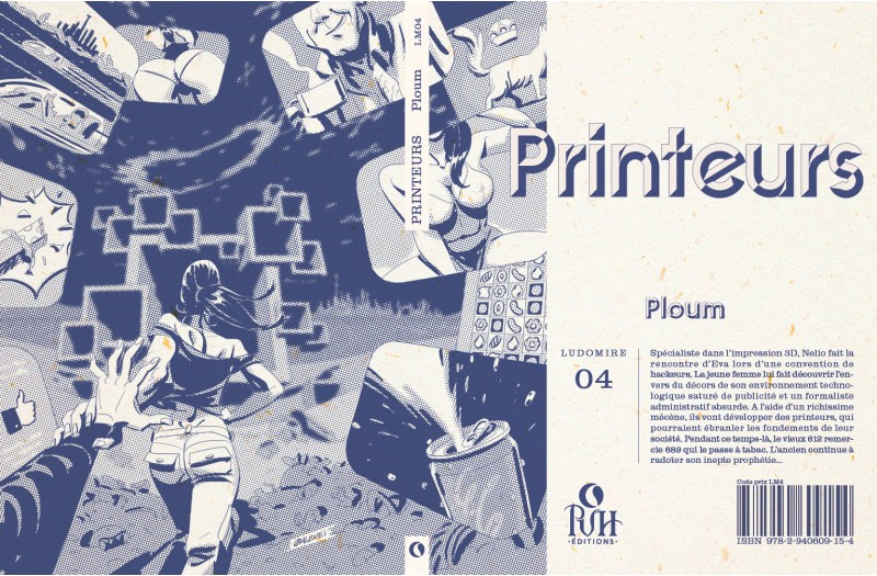 Printeurs, Roman de Science-Fiction, éditions PVH (2020). ISBN: 978-2-940609-15-4